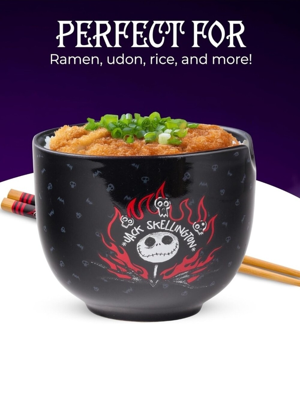 NBC (JACK) ceramic Noodle bowl with chopsticks